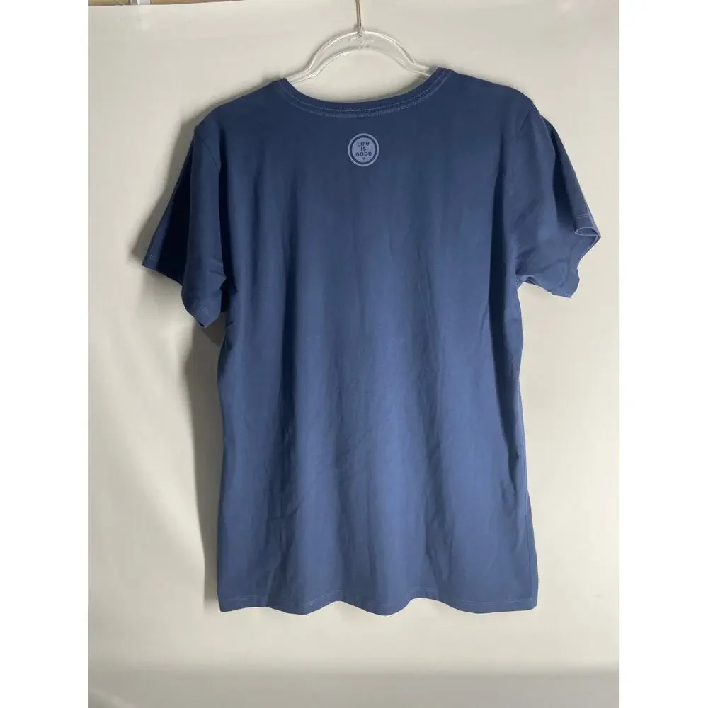 Life is Good Mama Bear Navy Blue Crusher Tee Short Sleeve Women's Large NEW - Picture 6 of 6